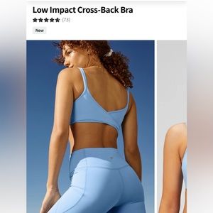 Low Impact Cross-Back Bra by Fabletics